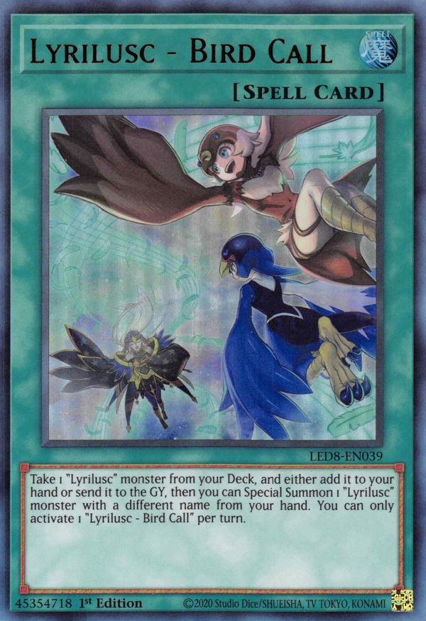 Lyrilusc - Bird Call - LED8-EN039 - Ultra Rare - 1st Edition available at 401 Games Canada