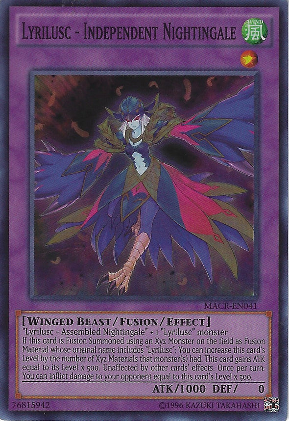 Lyrilusc - Independent Nightingale - MACR-EN041 - Super Rare - Unlimited available at 401 Games Canada