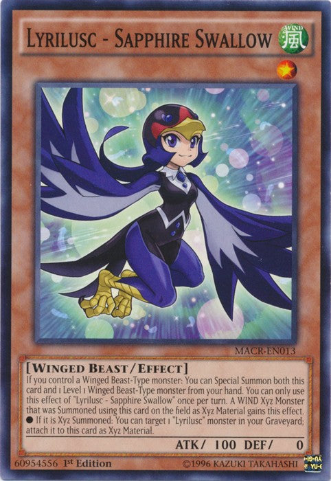 Lyrilusc - Sapphire Swallow - MACR-EN013 - Common - 1st Edition available at 401 Games Canada