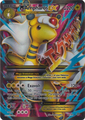 M Ampharos EX - 88/98 - Full Art Ultra Rare available at 401 Games Canada