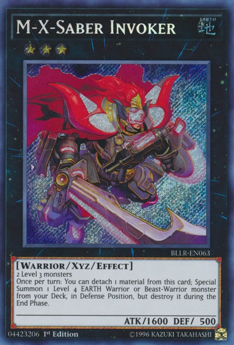 M-X-Saber Invoker - BLLR-EN063 - Secret Rare - 1st Edition available at 401 Games Canada