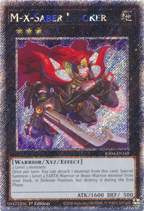 M-X-Saber Invoker (Platinum Secret Rare) - RA04-EN169 - Platinum Secret Rare - 1st Edition