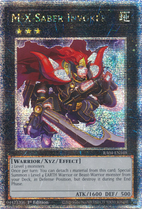 M-X-Saber Invoker - RA04-EN169 - Quarter Century Secret Rare - 1st Edition