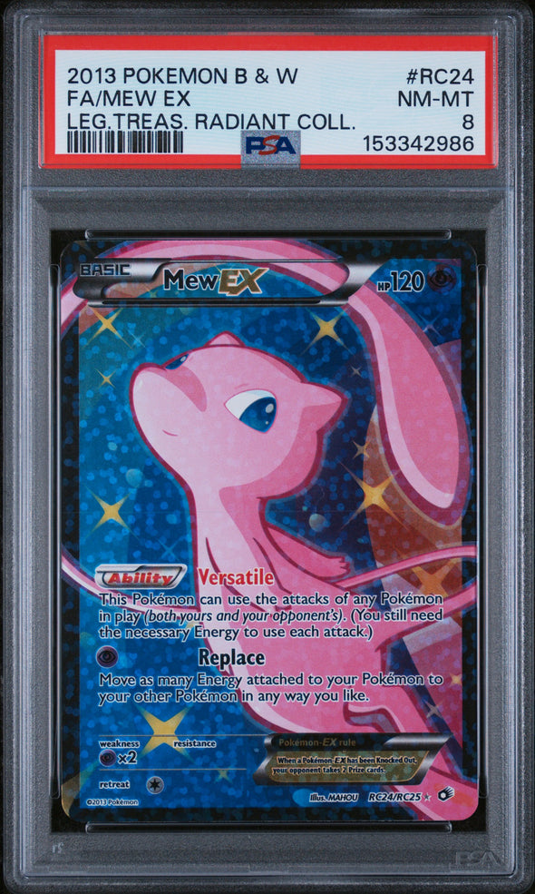 MEW EX (RC24) - POKEMON BLACK & WHITE LEGENDARY TREASURES RADIANT COLLECTION - LEG.TREAS. RADIANT COLL. - FULL ART - NM-MT 8