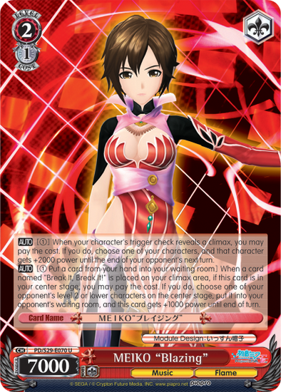 MEIKO "Blazing" - PD/S29-E070 - Uncommon available at 401 Games Canada