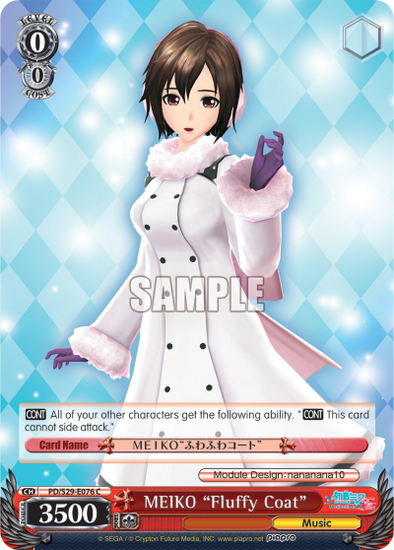 MEIKO "Fluffy Coat" - PD/S29-E076 - Common available at 401 Games Canada