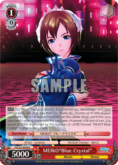 MEIKO"Blue Crystal" - PD/S22-E056 - Rare available at 401 Games Canada