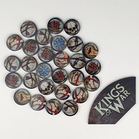 Kings of War - Game Token Set & Arc Template