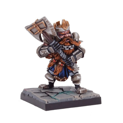 Kings of War - Dwarfs - King (w/ Axe)