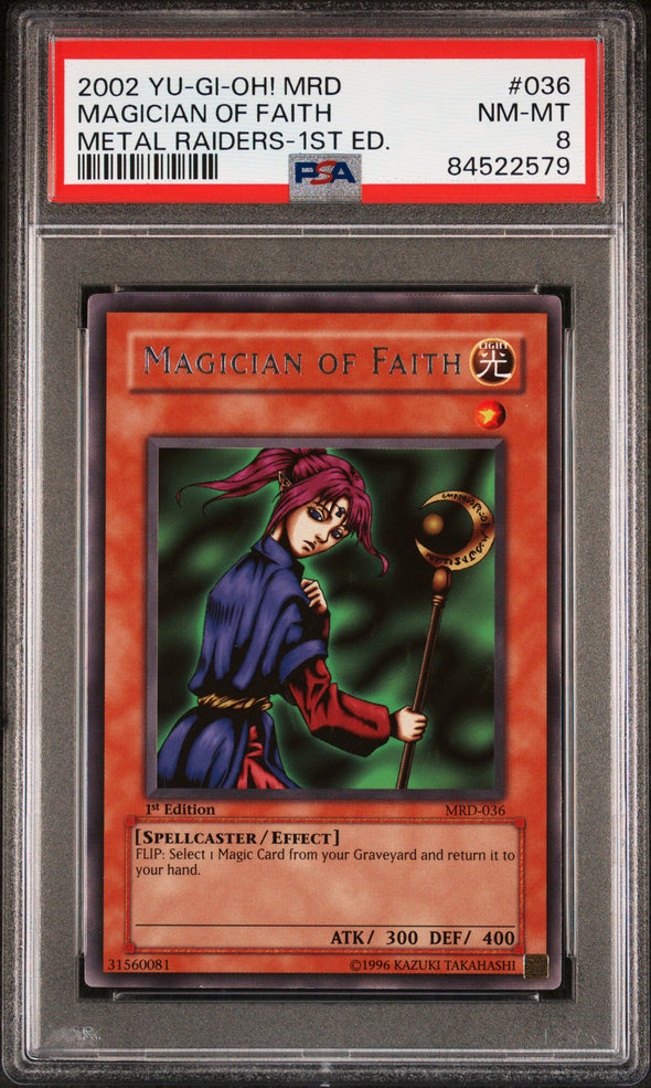 Magician of Faith [1st Edition] MRD-036 YuGiOh Metal Raiders NM-MT 8
