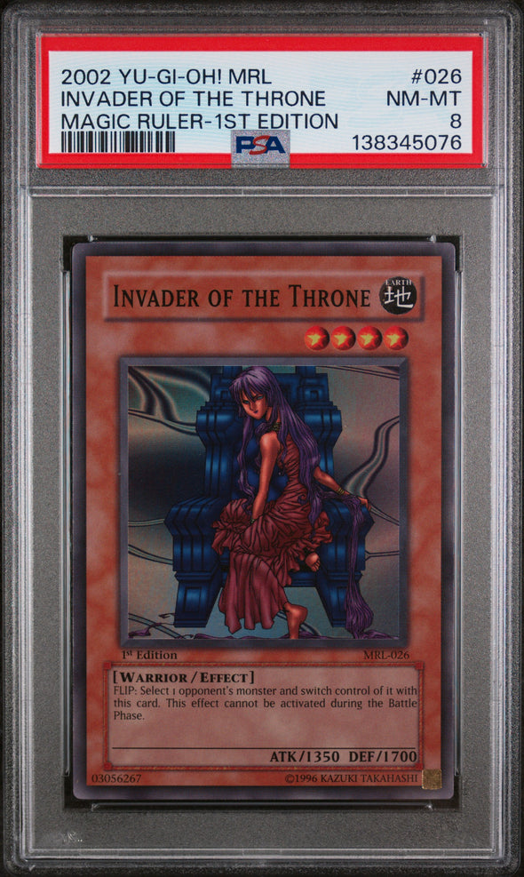 Invader of the Throne [1st Edition] MRL-026 YuGiOh Magic Ruler NM-MT 8