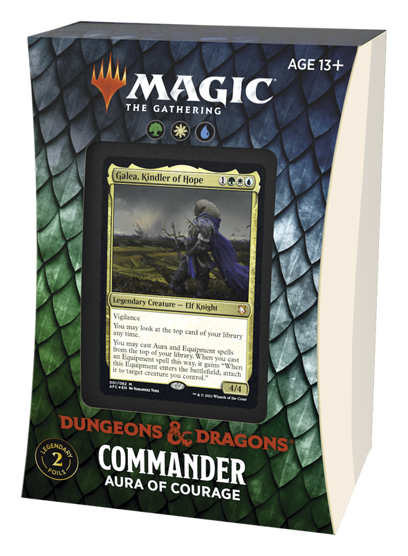 MTG - Dungeons & Dragons: Adventures in the Forgotten Realms - Commander Deck - Aura of Courage available at 401 Games Canada