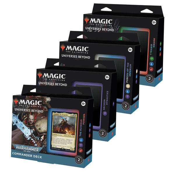 MTG - Universes Beyond: Warhammer 40,000 - Commander Deck - Set of 4 Decks available at 401 Games Canada