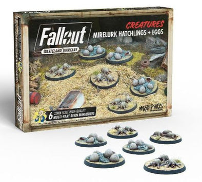 Fallout: Wasteland Warfare - Creatures - Mirelurk Hatchlings + Eggs