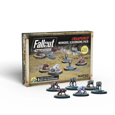 Fallout: Wasteland Warfare - Creatures - Mongrel Scavenging Pack