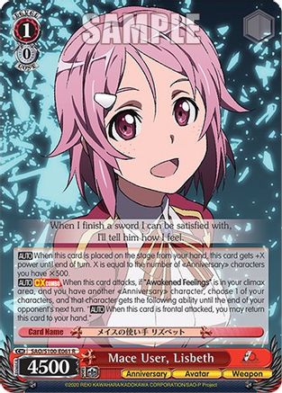 Mace User, Lisbeth - SAO/S100-E061 - Rare available at 401 Games Canada