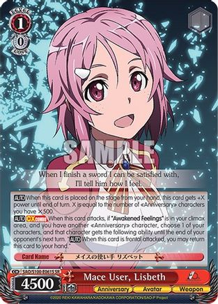 Mace User, Lisbeth (SR) - SAO/S100-E061S - Super Rare available at 401 Games Canada