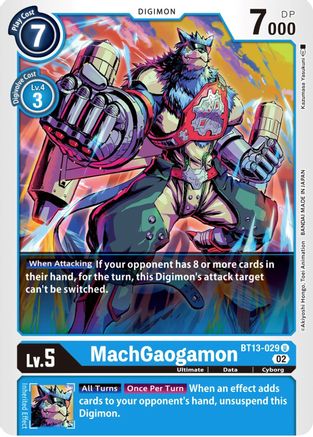 MachGaogamon - BT13-029 - Uncommon available at 401 Games Canada