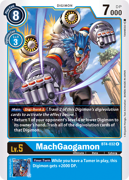 MachGaogamon - BT4-032 - Rare available at 401 Games Canada