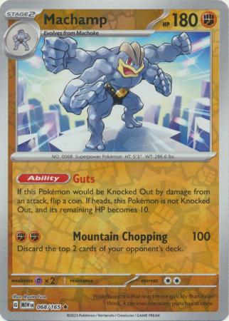 Machamp - 068/165 - Rare - Reverse Holo available at 401 Games Canada