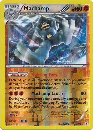 Machamp - 42/83 - Holo Rare - Reverse Holo available at 401 Games Canada