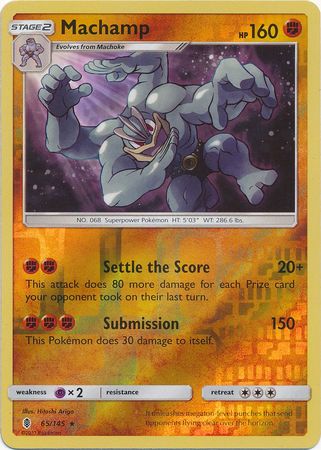 Machamp - 65/145 - Holo Rare - Reverse Holo available at 401 Games Canada