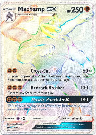 Machamp GX - 154/147 - Hyper Rare available at 401 Games Canada
