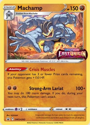 Machamp - SWSH243 - Pre-Release Promo available at 401 Games Canada