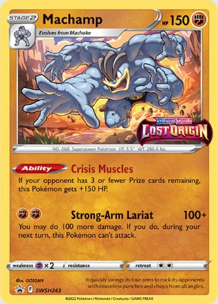 Machamp - SWSH243 - Pre-Release Promo available at 401 Games Canada