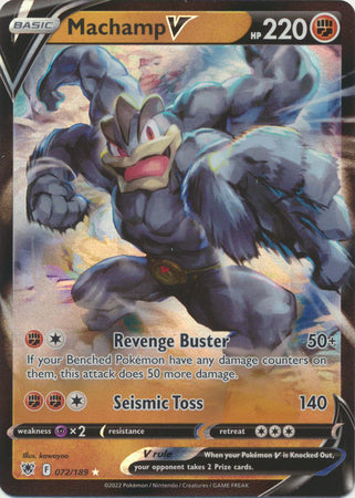 Machamp V - 072/189 - Ultra Rare available at 401 Games Canada