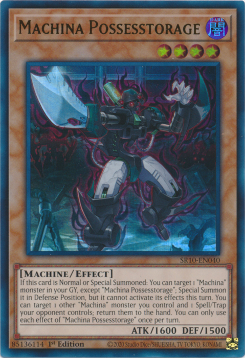 Machina Possesstorage - SR10-EN040 - Ultra Rare - 1st Edition available at 401 Games Canada