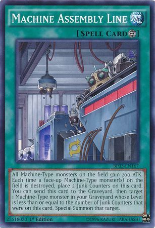 Machine Assembly Line (Shatterfoil) - BP03-EN167 - Shatterfoil Rare - 1st Edition available at 401 Games Canada