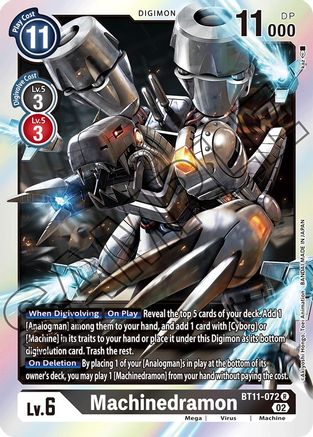 Machinedramon - BT11-072 - Rare available at 401 Games Canada