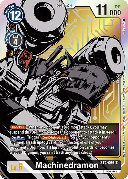 Machinedramon (Dash Pack Alternate Art) - BT2-066 - Promo available at 401 Games Canada