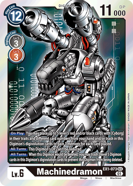 Machinedramon - EX1-073 - Secret Rare available at 401 Games Canada