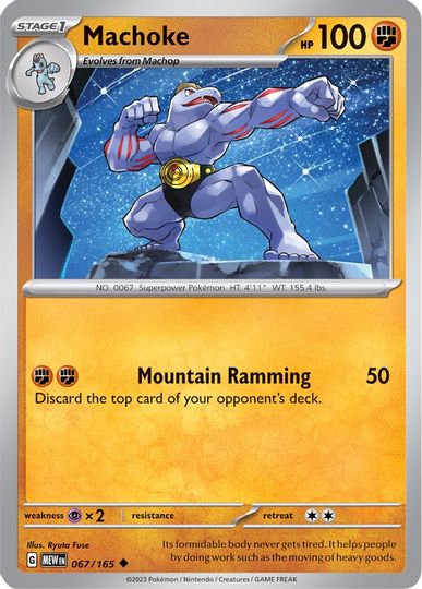 Machoke - 067/165 - Uncommon available at 401 Games Canada