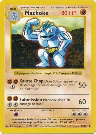 Machoke - 34/102 - Uncommon - Shadowless available at 401 Games Canada