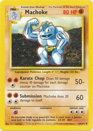 Machoke - 34/102 - Uncommon - Unlimited available at 401 Games Canada