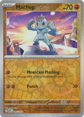 Machop - 066/165 - Common - Reverse Holo available at 401 Games Canada