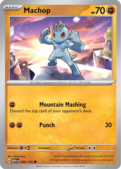 Machop - 066/165 - Common available at 401 Games Canada