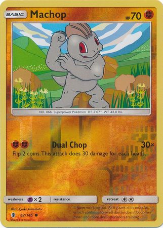 Machop - 62/145 - Common - Reverse Holo available at 401 Games Canada