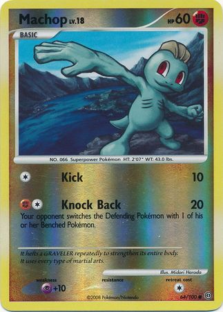 Machop - 64/100 - Common - Reverse Holo available at 401 Games Canada