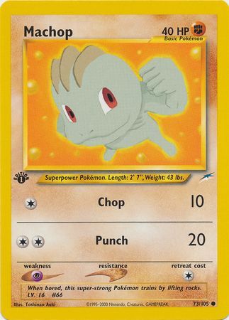 Machop - 73/105 - Common - 1st Edition available at 401 Games Canada