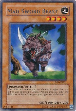 Mad Sword Beast - DB1-EN201 - Rare available at 401 Games Canada