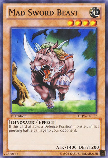 Mad Sword Beast - LCJW-EN027 - Common - 1st Edition available at 401 Games Canada