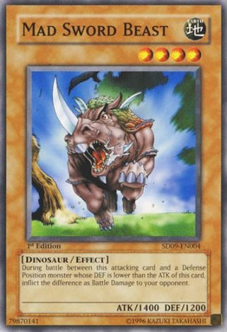 Mad Sword Beast - SD09-EN004 - Common - 1st Edition available at 401 Games Canada