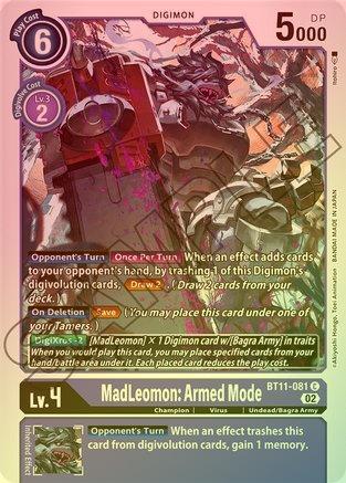 MadLeomon: Armed Mode (Foil) - BT11-081 - Common available at 401 Games Canada