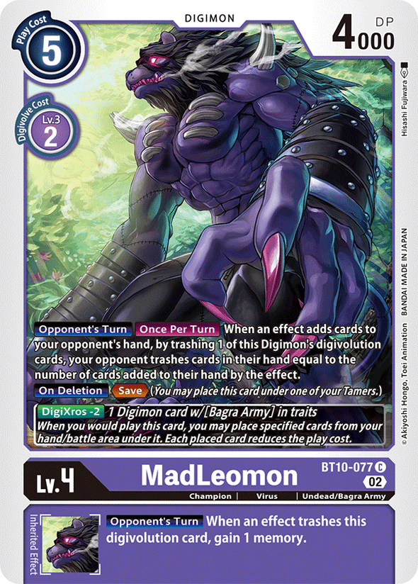 MadLeomon - BT10-077 - Common available at 401 Games Canada