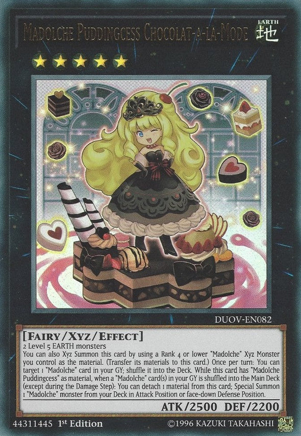 Madolche Puddingcess Chocolat-a-la-Mode - DUOV-EN082 - Ultra Rare - 1st Edition available at 401 Games Canada