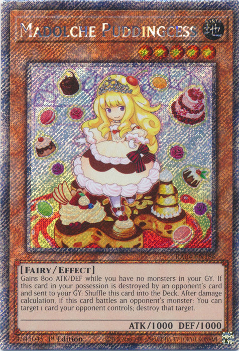 Madolche Puddingcess (Platinum Secret Rare) - RA04-EN186 - Platinum Secret Rare - 1st Edition